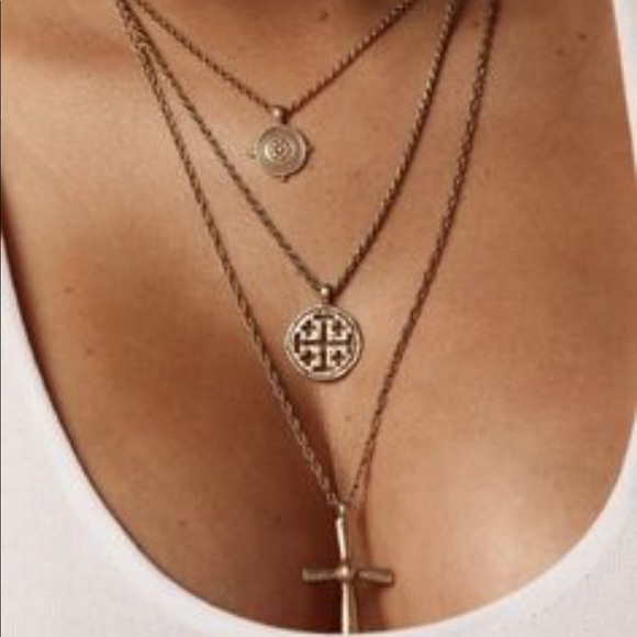 JLUXLABEL Jewelry - NWT JLUXLABEL Old Century Layered 3 Necklaces Set